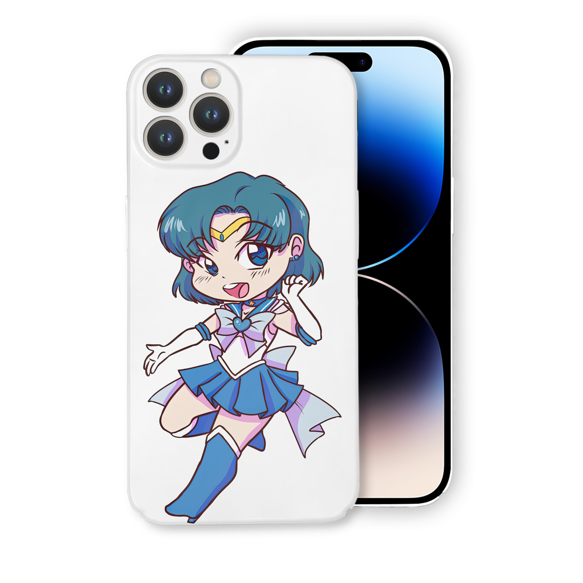 （画像用） 美少女戦士セーラームーン 水野 亜美 みずの あみ Sailor Moon Mizuno Ami 【iPhone 14シリーズ対応】ハードケース